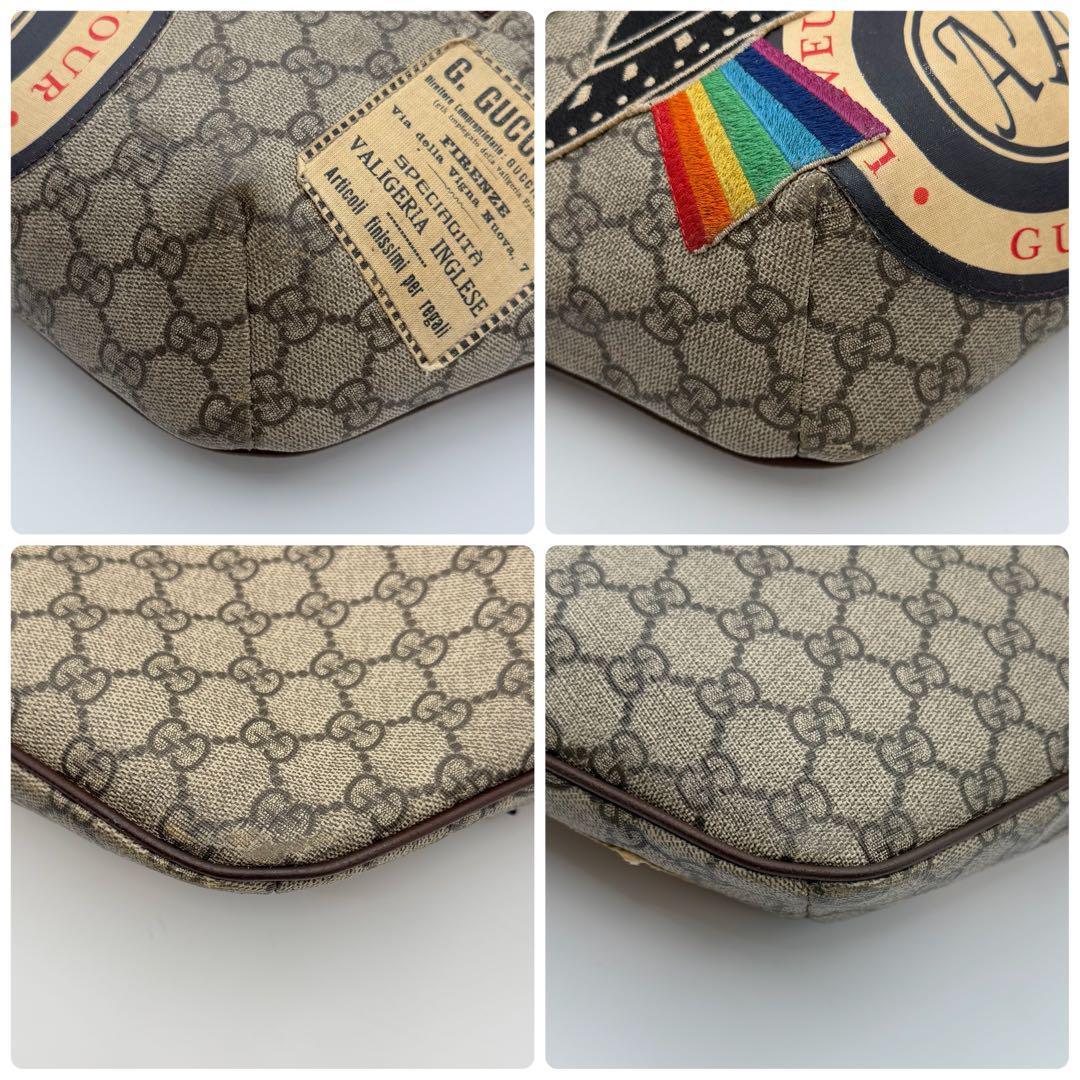 高級　グッチ　クーリエ　シェリーライン GG ウエストバッグ　ボディバッグ