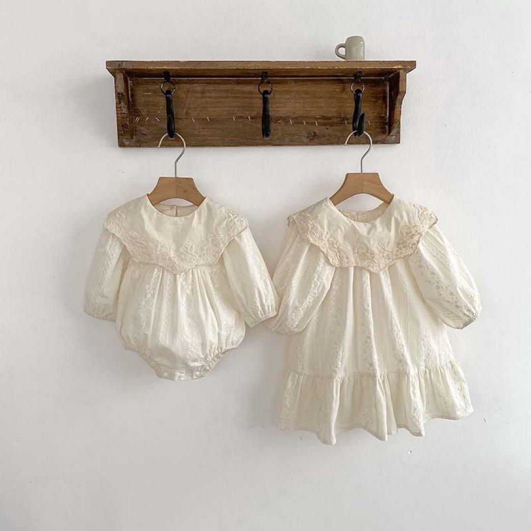 あお　ロンパース70.80.ワンピース80.90.100