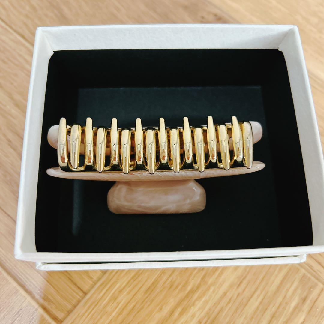 アッカ acca ヘアクリップ マーブルピンク　M