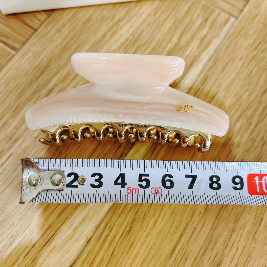 アッカ acca ヘアクリップ マーブルピンク　M