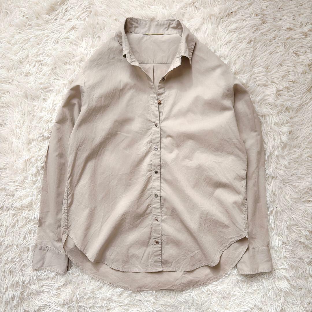 ドゥーズィエムクラス　20SS WASH ウォッシュコットンシャツ　ベージュ