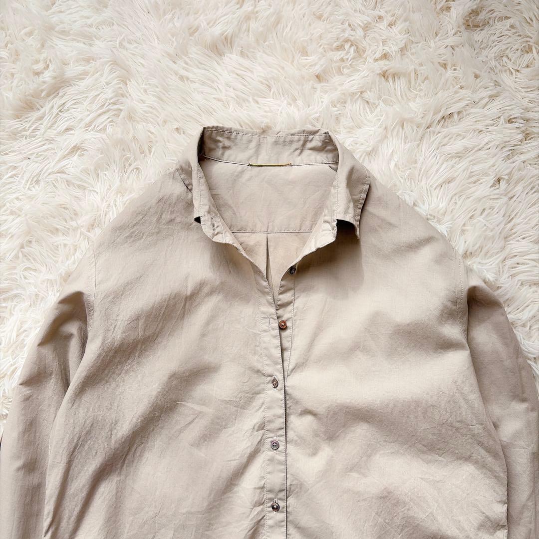 ドゥーズィエムクラス　20SS WASH ウォッシュコットンシャツ　ベージュ