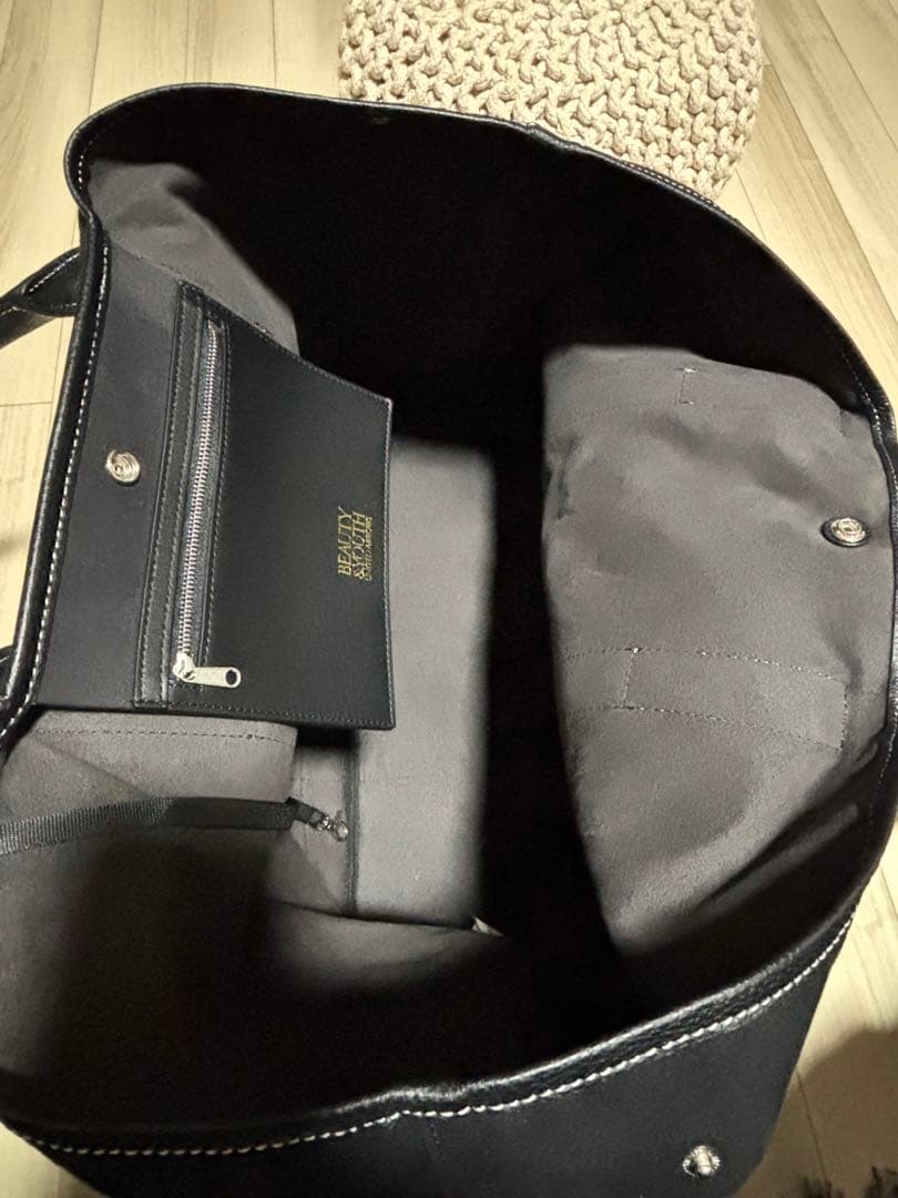 ビューティーアンドユース キャンバスレザー トートバッグ