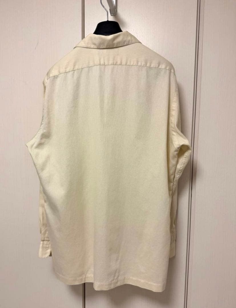 け*る様 90s ラルフローレン 開襟 長袖 シャツ M オープンカラー