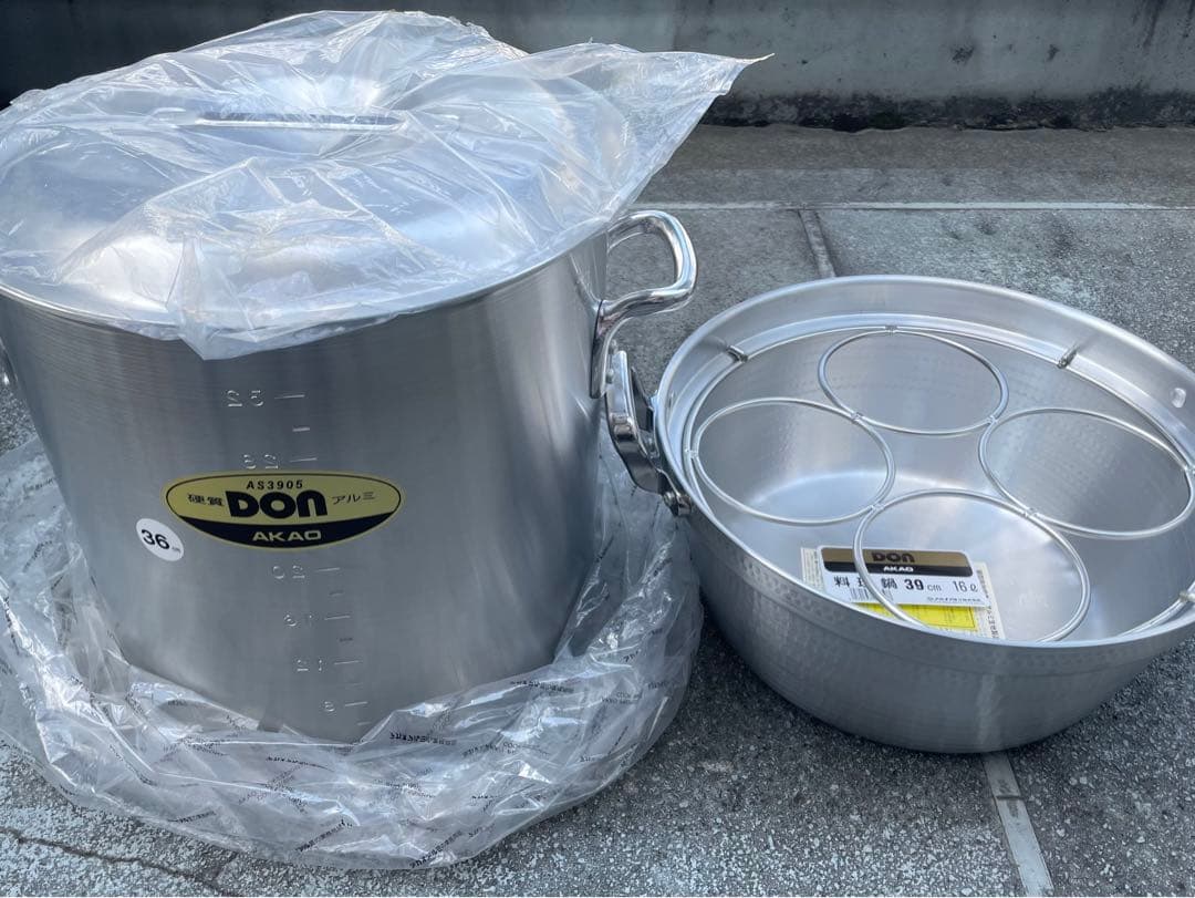 【新品未使用】AKAO DON 寸胴36cm 料理鍋39cm
