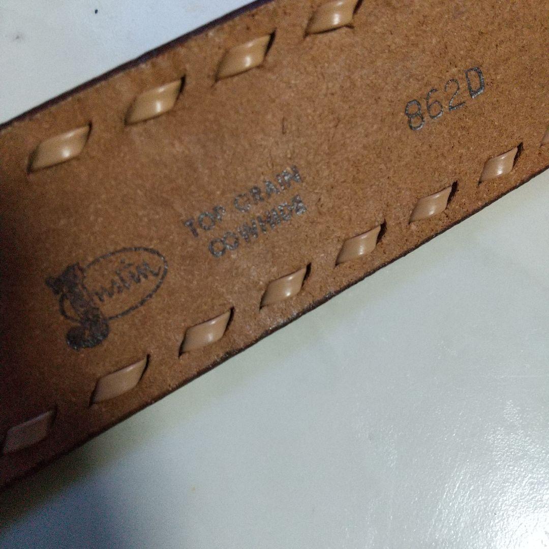 美品 Justin TOP GRAIN COWHIDE カウボーイ ベルト
