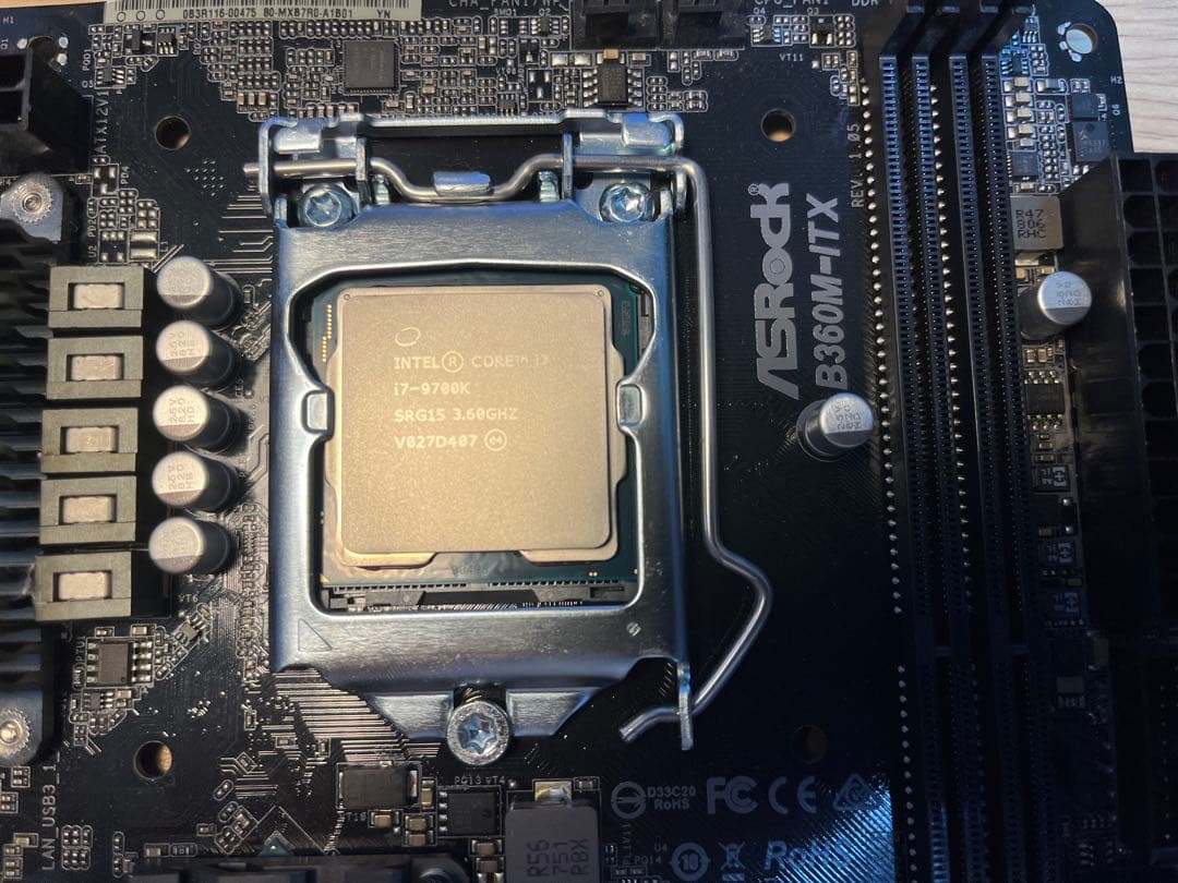 【動作確認済み】i7 9700k + B360M-ITX