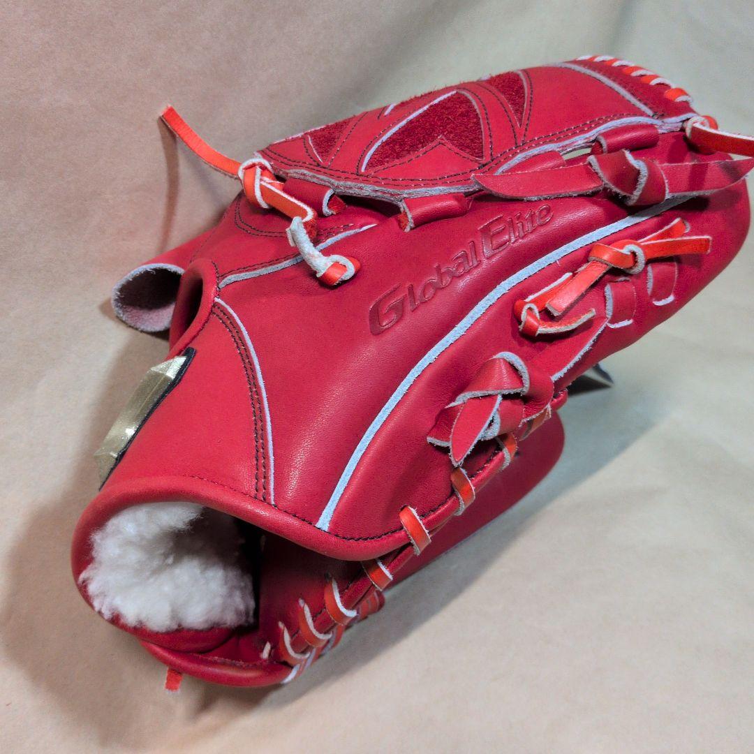 ミズノ:右投げ用:硬式用グラブ:投手用:サイズ11:色:ラディッシュ