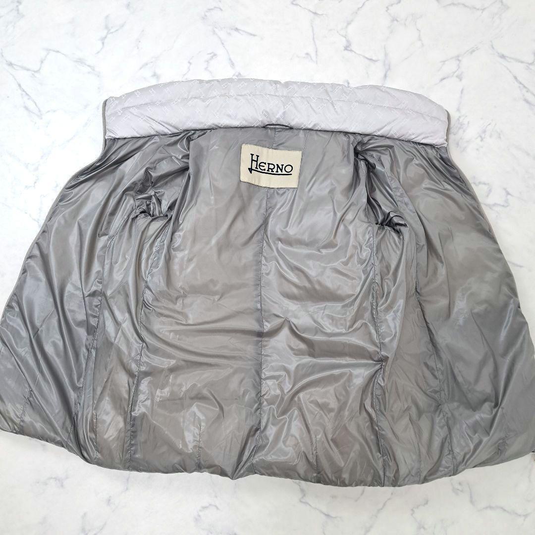 HERNO ヘルノ モノグラム 総柄 ロゴ 近年 ダウンジャケット 40
