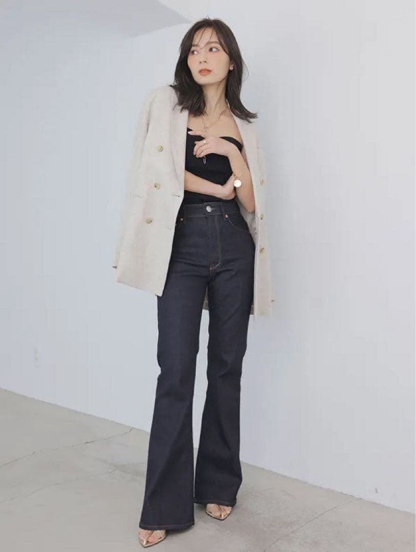 【anuans×YANUK】Boots cut flare denim 24