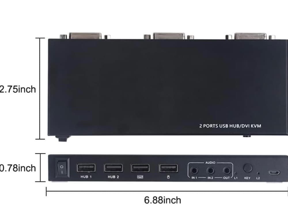 ポータブル　スイッチャー　コンピュータ　2in1　ボタン　ラップトップ