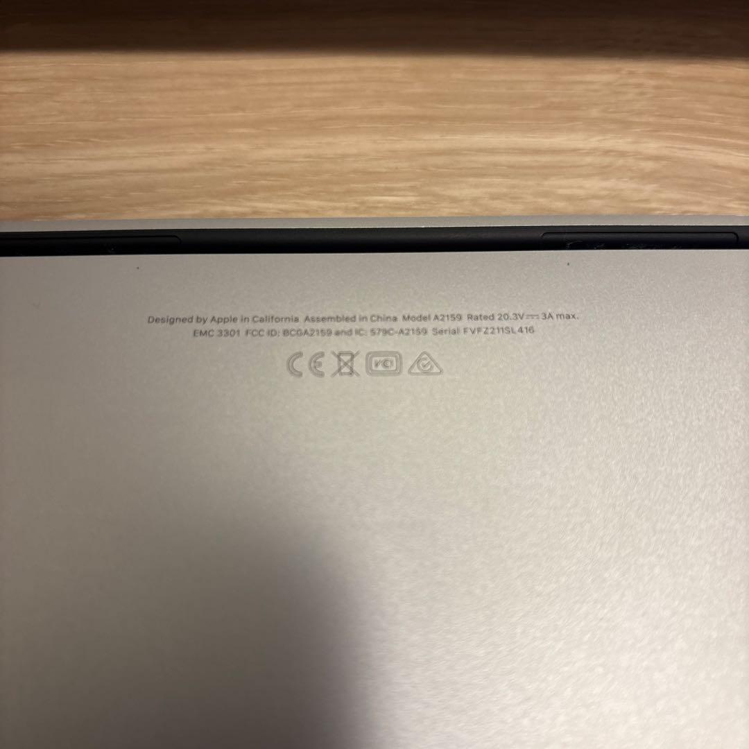 MacBook本体 2019 Apple 13-inch MacBook Pro 512GB