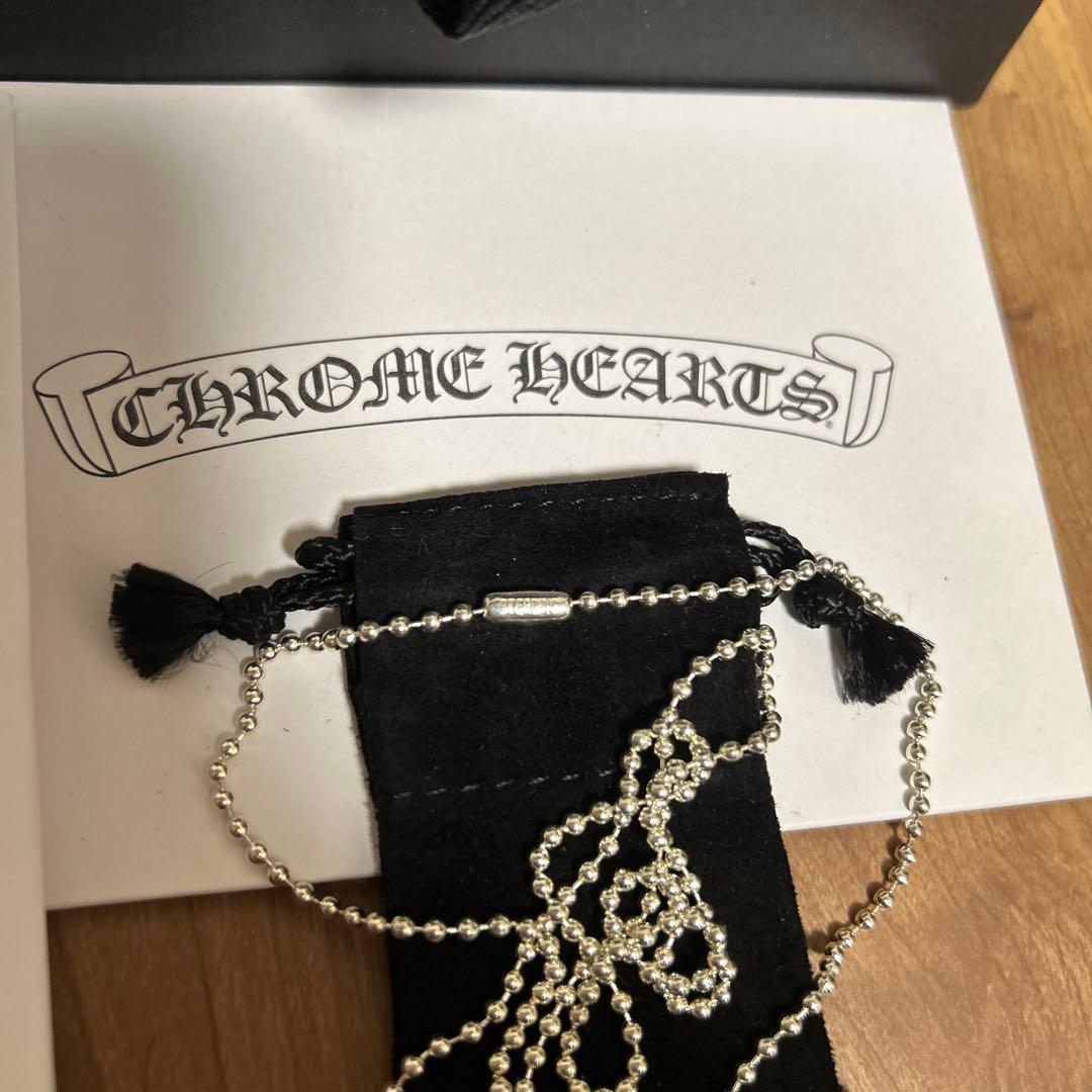 CHROME HEARTS シルバー ボールチェーンネックレス　正規品