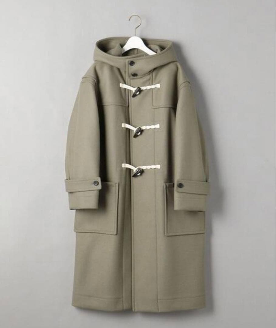 新品✨形綺麗　メルトン オーバー ダッフルコート　セージグリーン