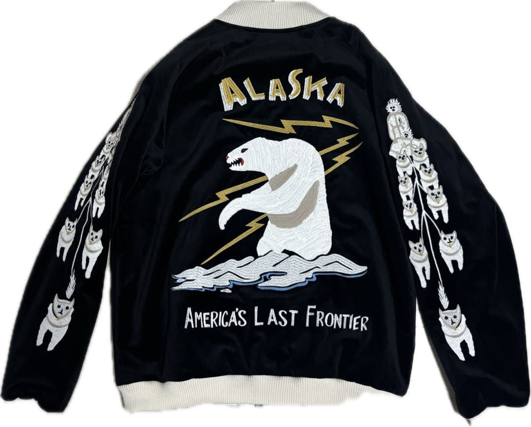 HOUSTON 別珍スカジャン ALASKA アラスカ