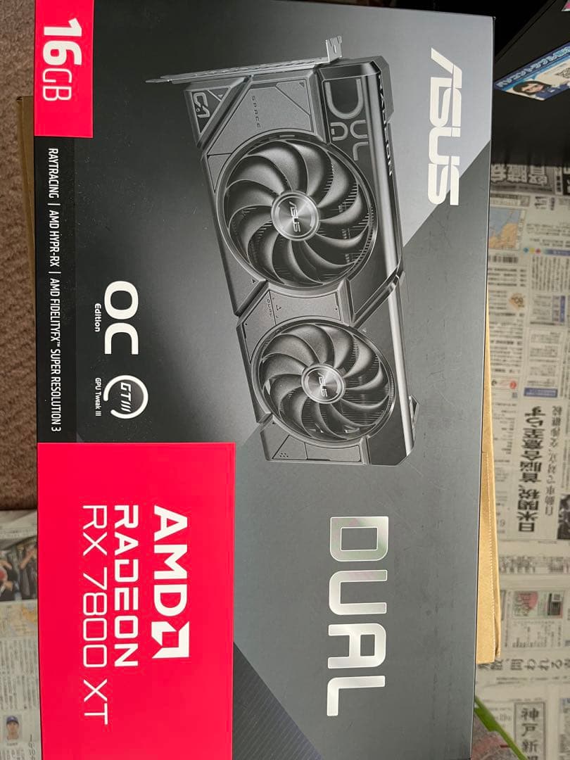 グラフィックボード・グラボ・ビデオカード ASUS Radeon RX 7800 XT 16GB