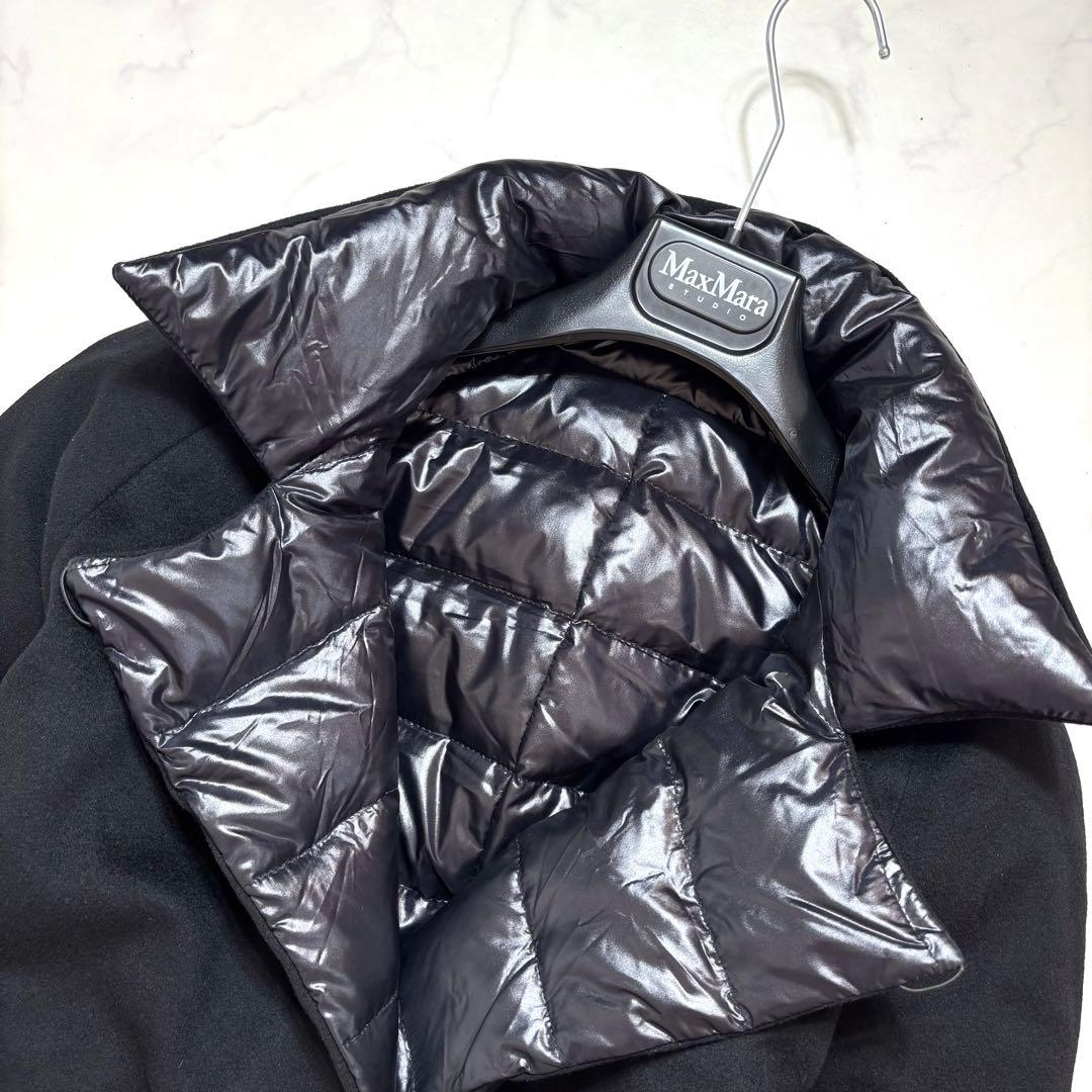 大きいサイズ✨MaxMara マリナリナルディ ダウンコート リバーシブル 黒