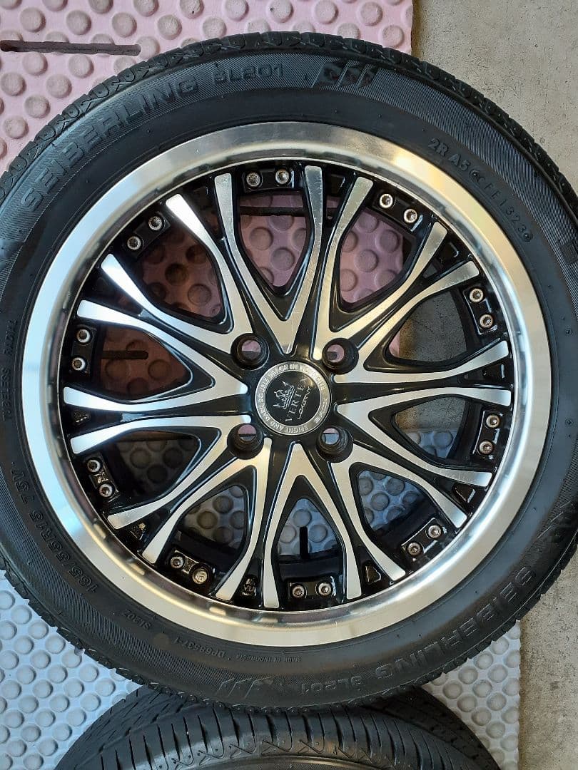 15インチホイールブリヂストン 165/55r15 4本セット軽自動車