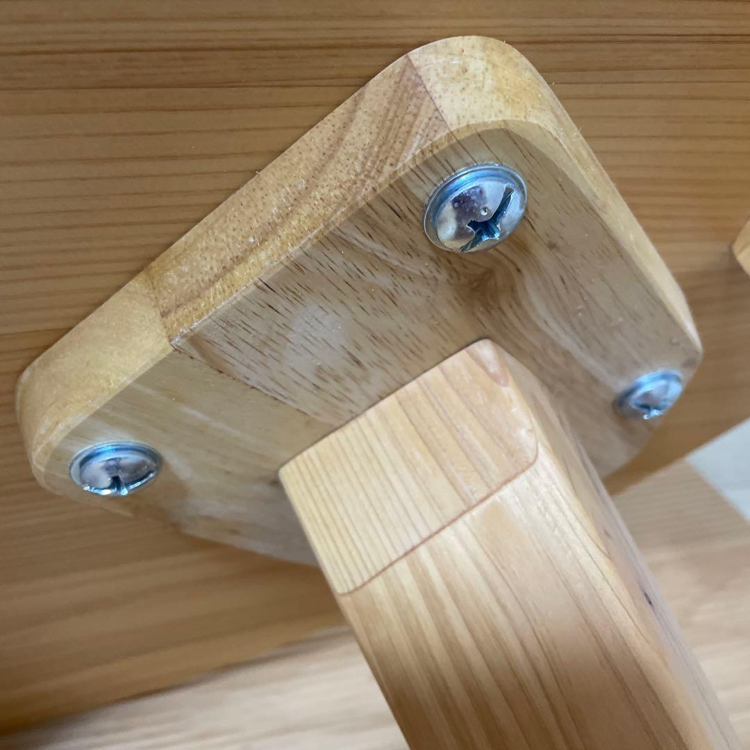 【定価の約50%OFF❗️】国産ひのき 無垢材 円形 センターテーブル 80cm