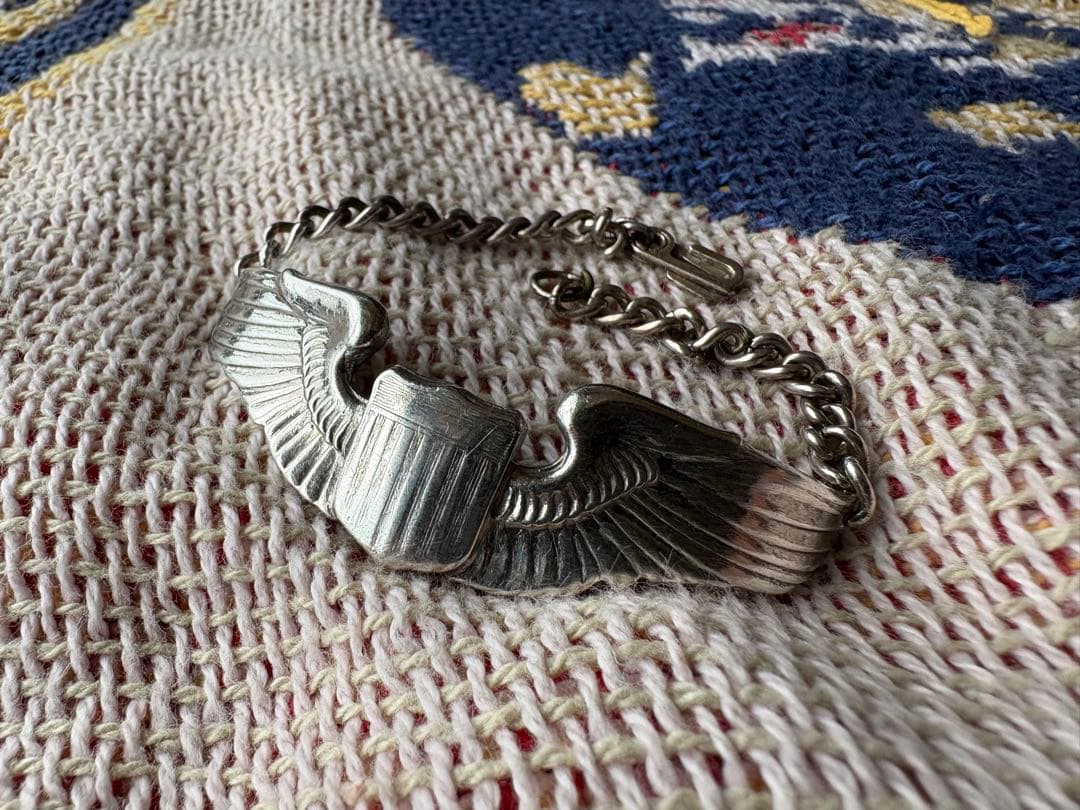 米軍パイロットウィング　シルバーブレスレット