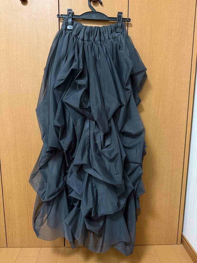 【正規品】THE TOE Iris tulle skirt グレー S