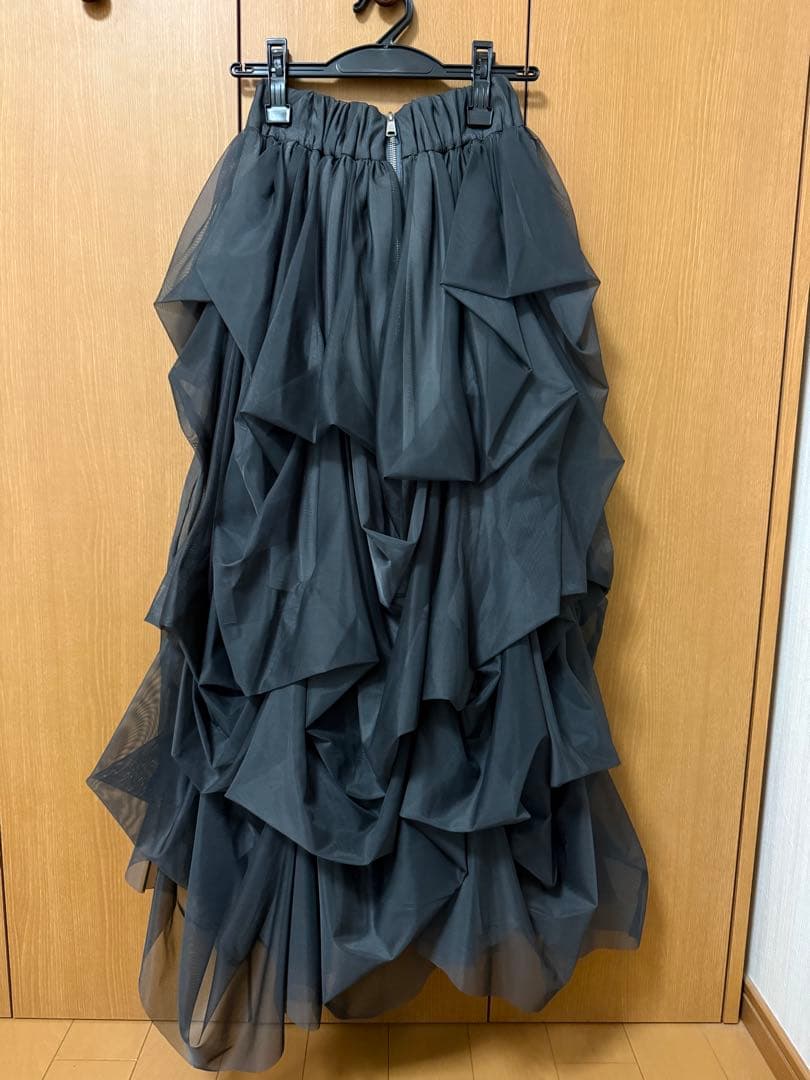 【正規品】THE TOE Iris tulle skirt グレー S