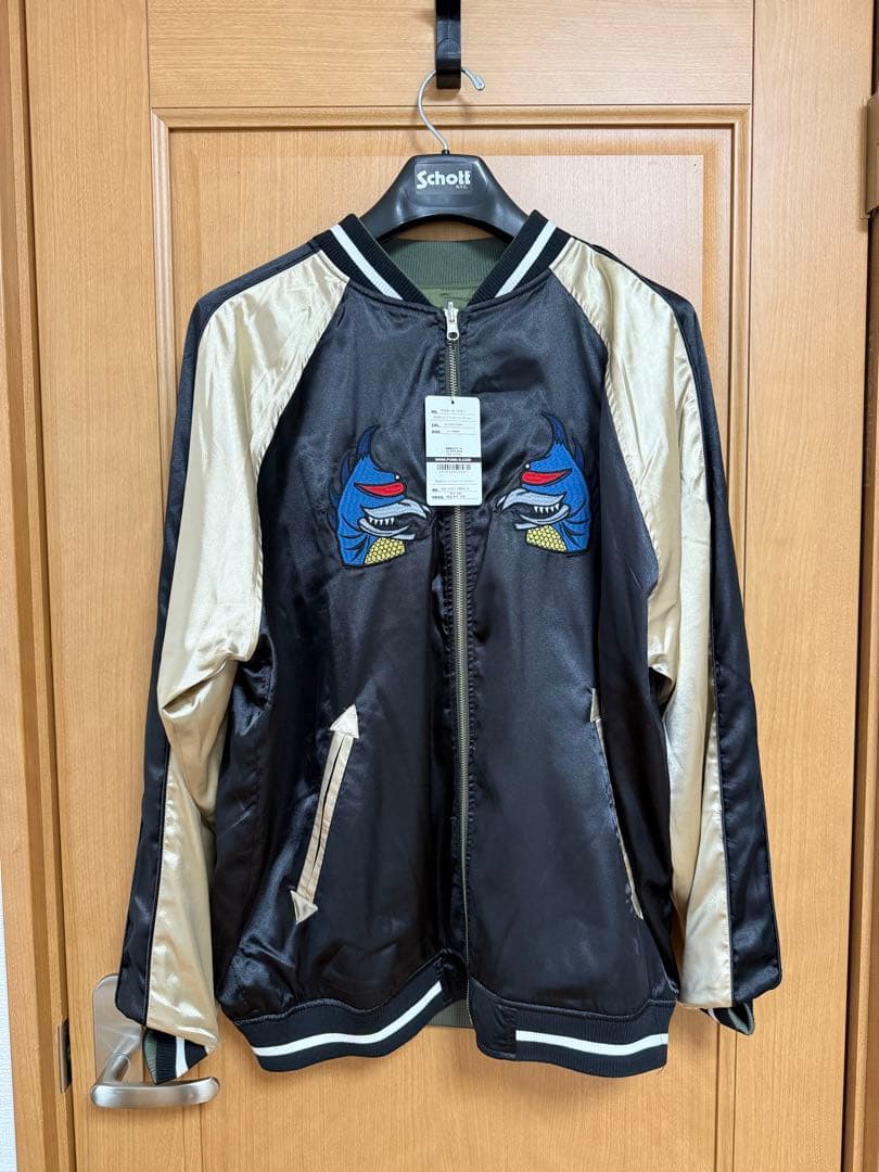 パンクドランカーズ ガイガン＆ヘドラ スカジャン PUNKDRUNKERS XL