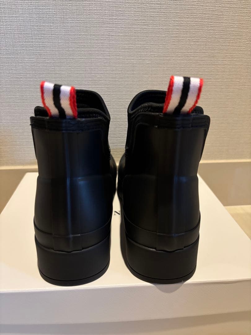 HUNTER ブラック ショートレインブーツ