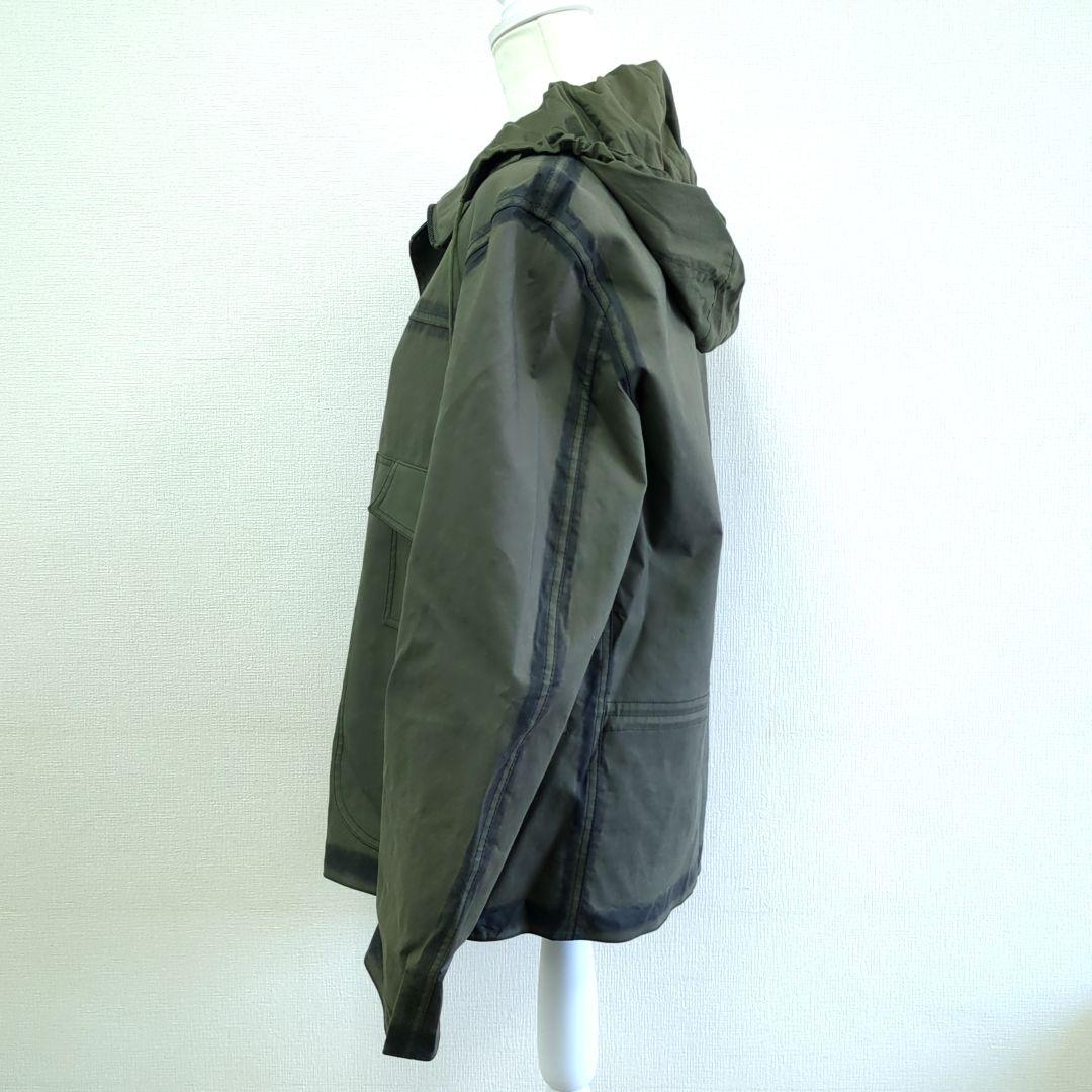 ルイヴィトン オイル フード付モノグラム柄 ミリタリージャケットカーキ 48