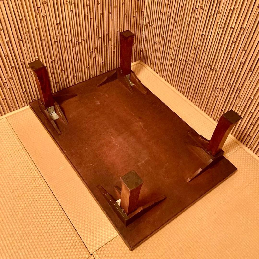 レトロ 純和風 欅ケヤキ 天然木材 コンパクトテーブル 和風 和室 ちゃぶ台