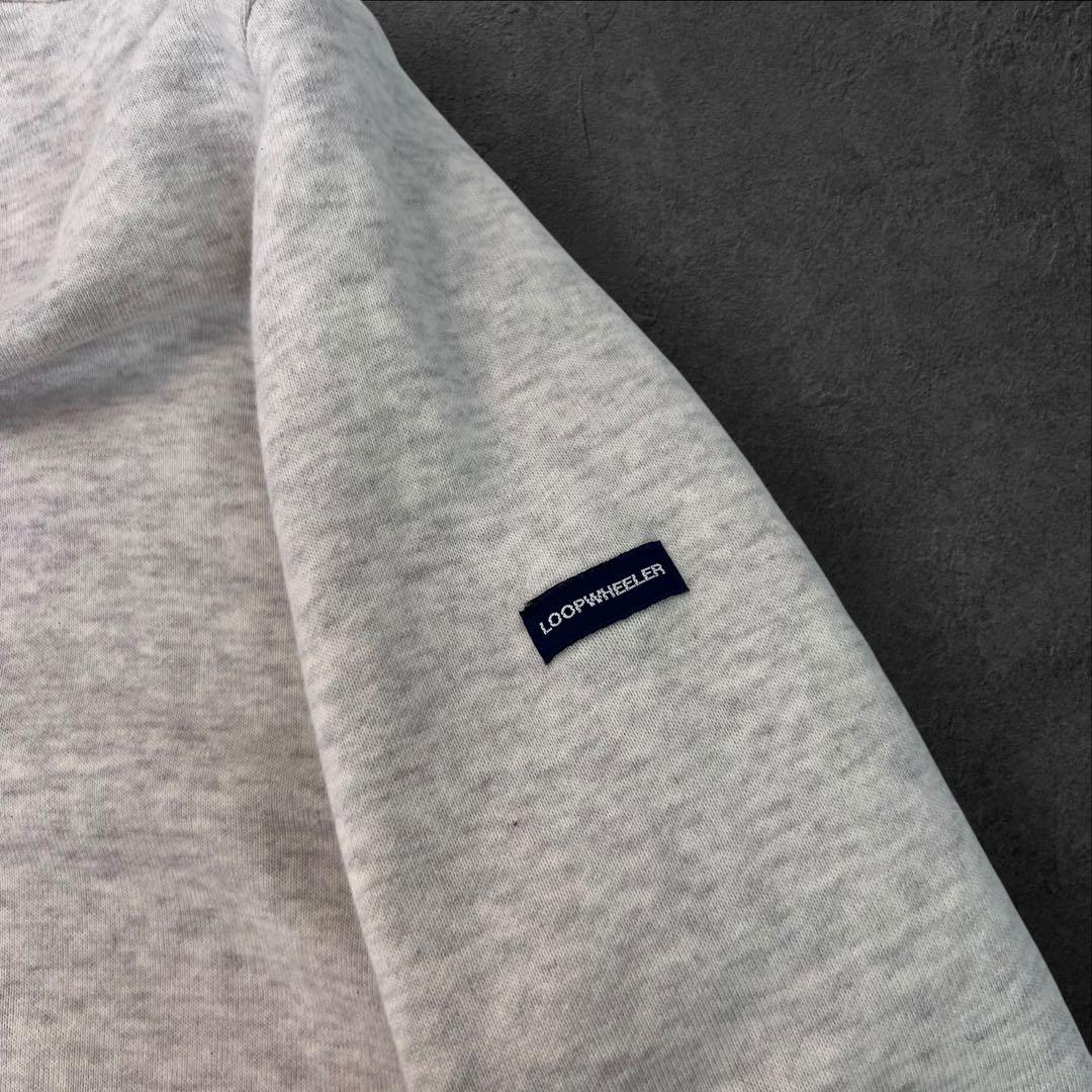 新品同様 Loopwheeler×BEAMS+ 厚手 バスクシャツ サイズL