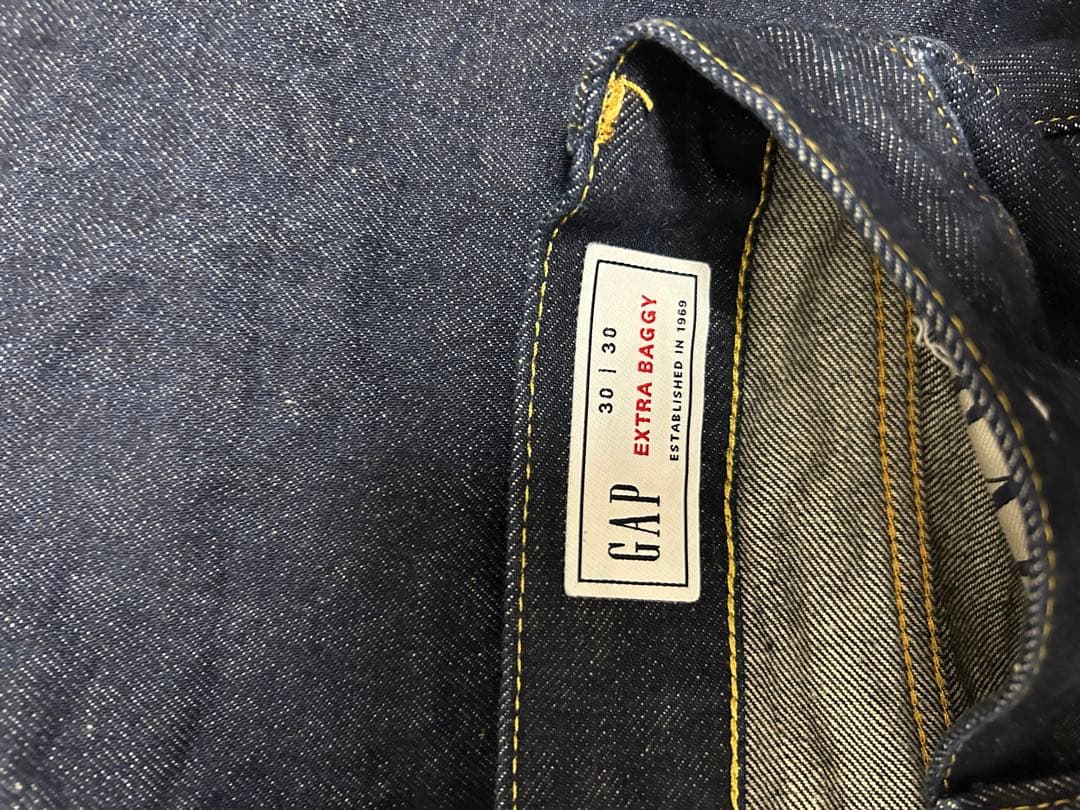 【大人気完売】GAP スーパーバギーデニム 30/30 ダークリンス
