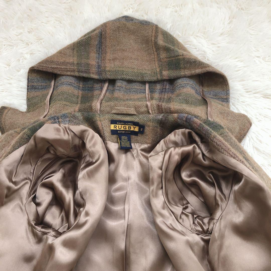 名作✨美品　ラルフローレン　レアモデル　ダッフルコート　チェック柄　人気　完売