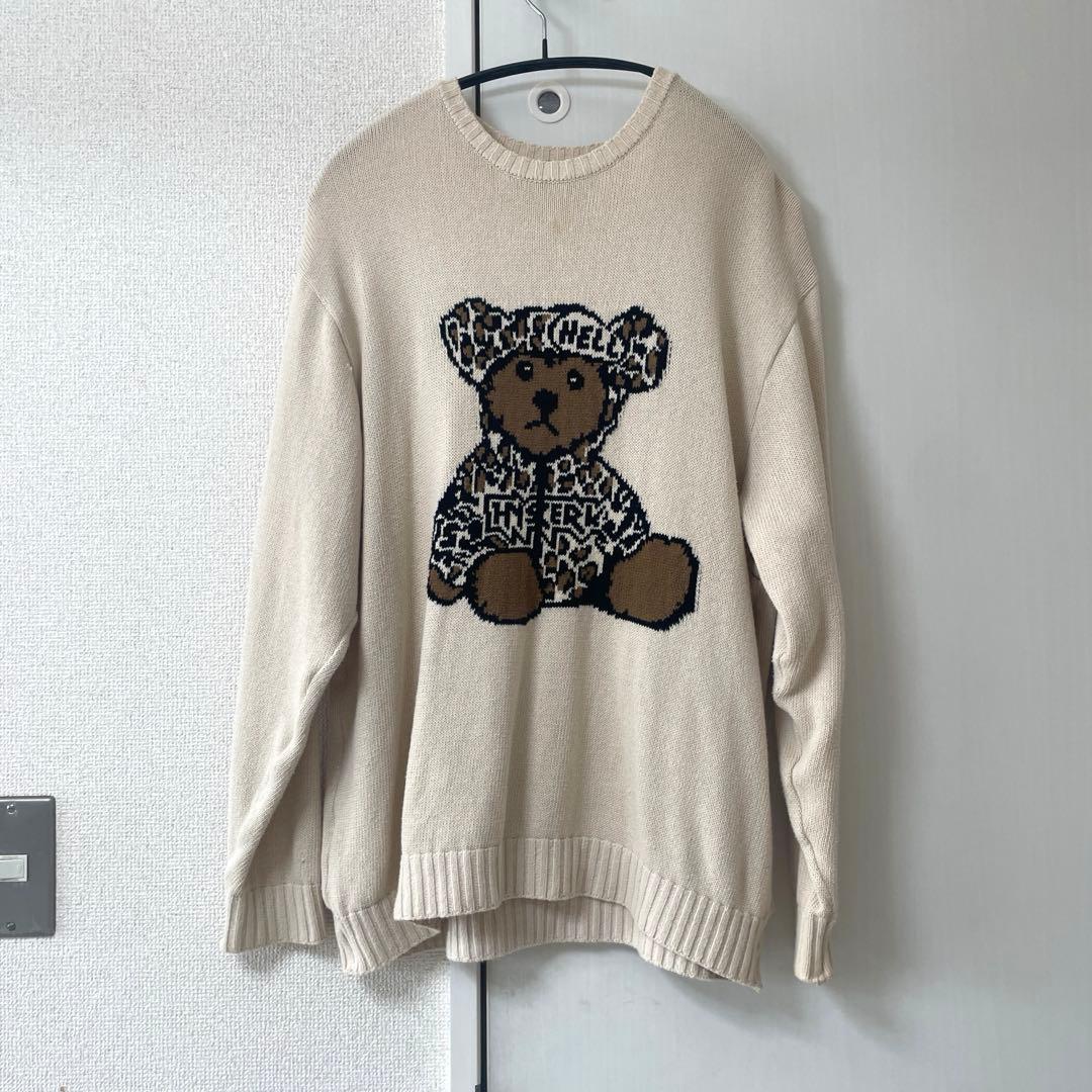 ヒステリックグラマー BEAR PANTHERジャカードセーター