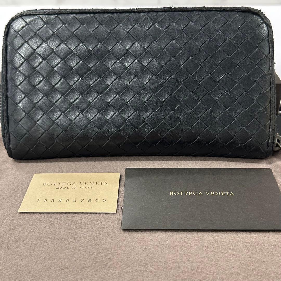 超良品‼️ ボッテガヴェネタ　財布　長財布　イントレチャート　ラウンドファスナー