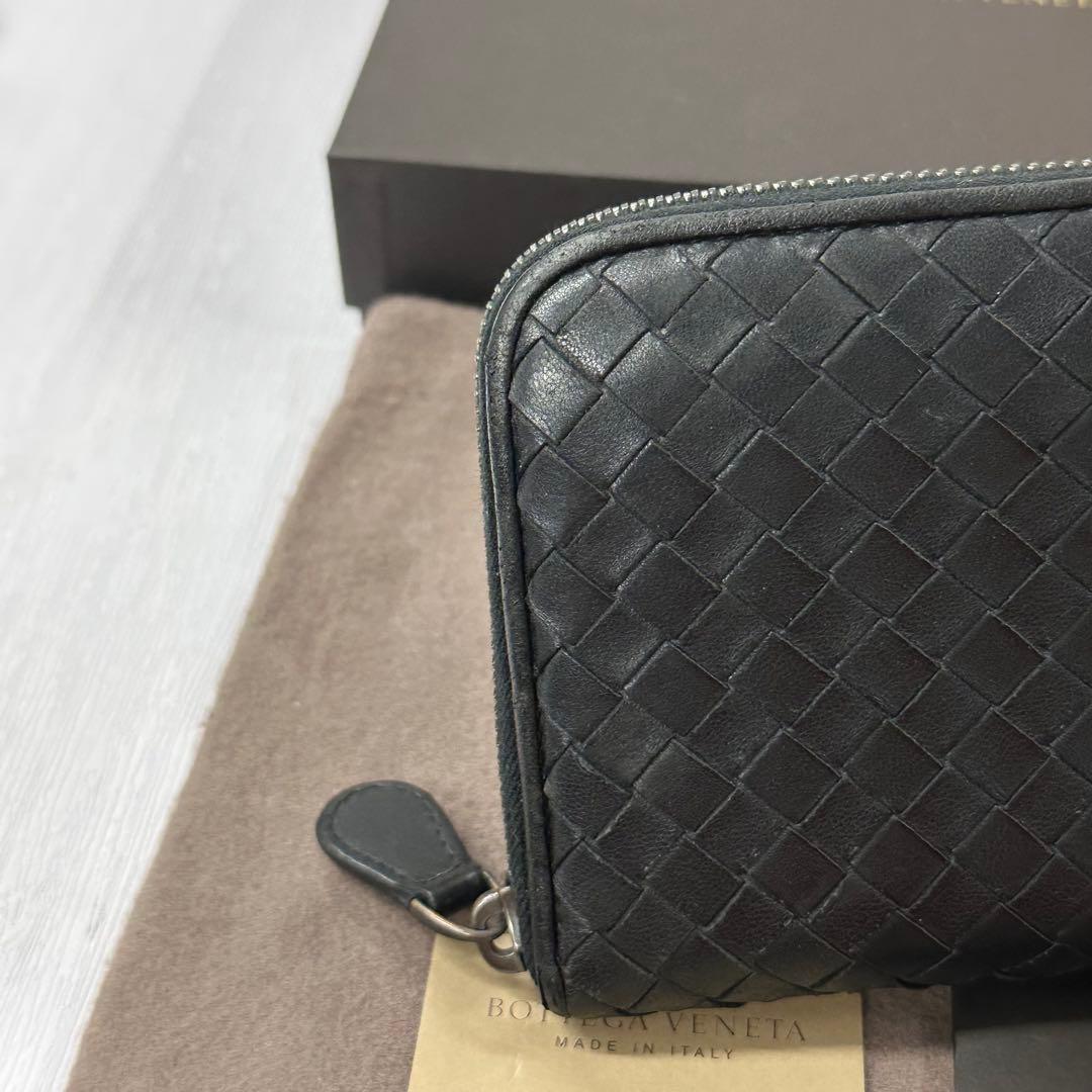超良品‼️ ボッテガヴェネタ　財布　長財布　イントレチャート　ラウンドファスナー
