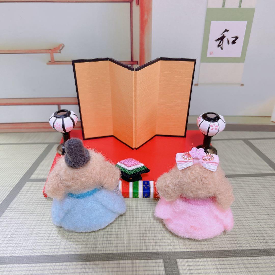 ワンちゃんのお雛様飾り