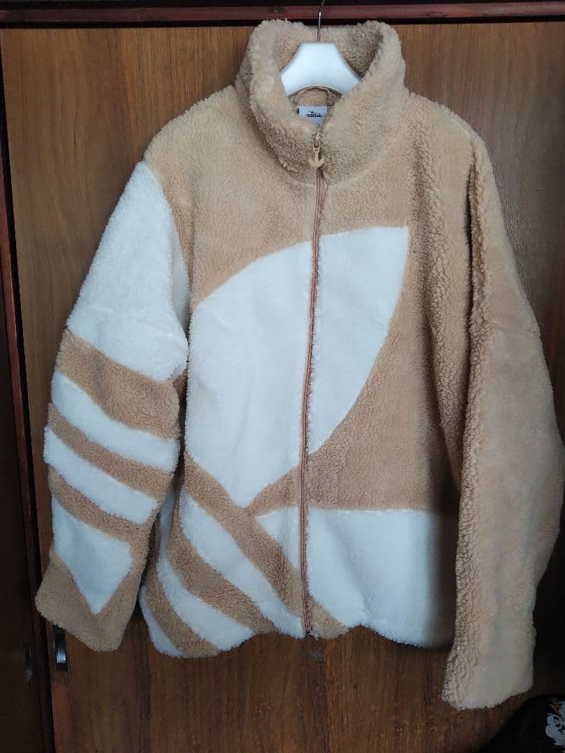 BIGサイズ3XL(4L)adidas フリース.ボアジャケット