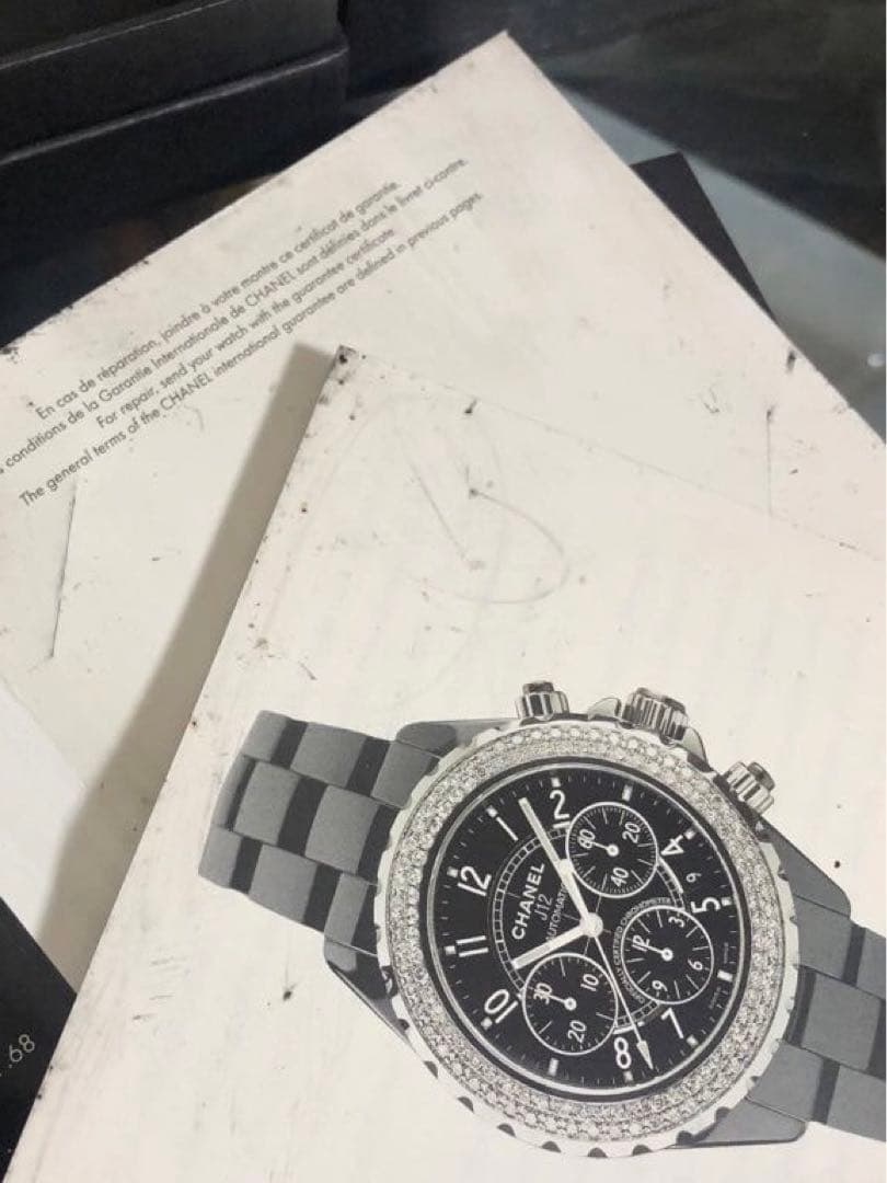 シャネル　時計ケースj12 ギャランティカード　DVD 取り扱い説明書等