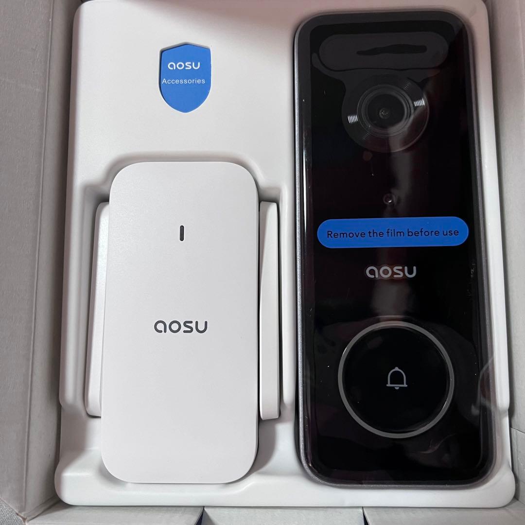 AOSU 5MP画質 インターホン ワイヤレス ドアホン Alexa連動