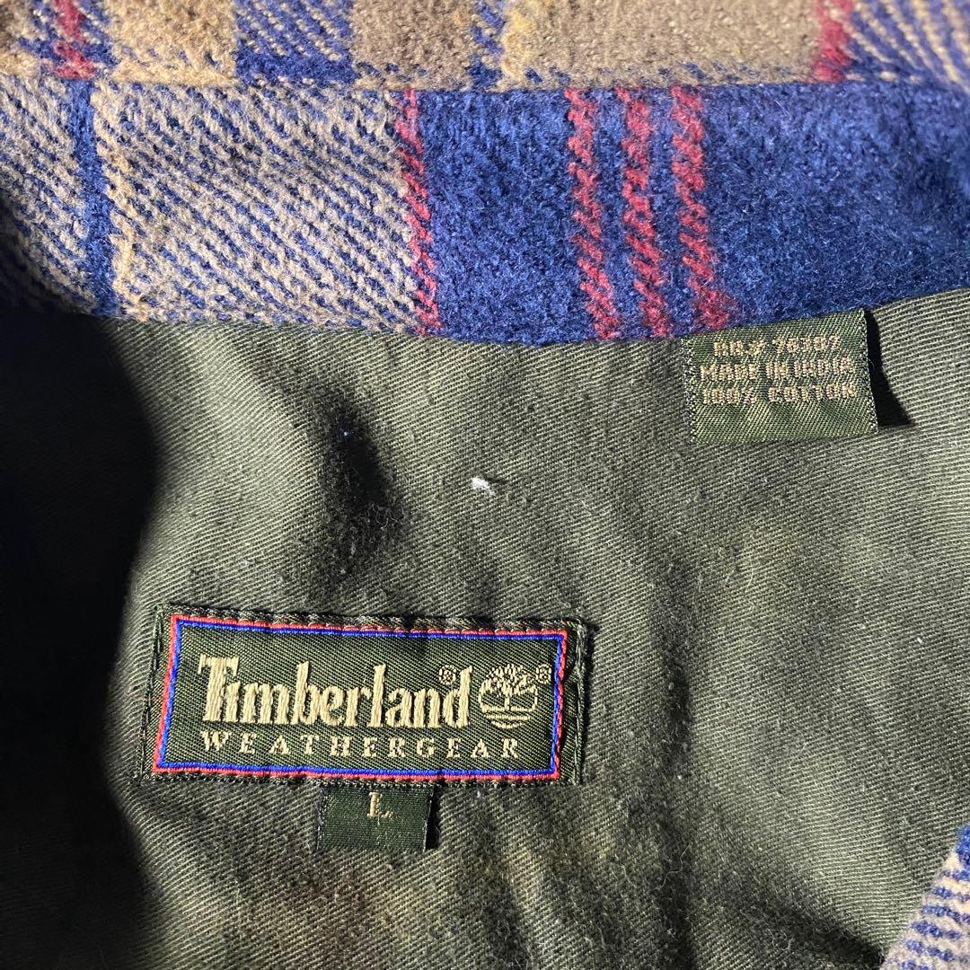 96年製 Timberland ヘビーフランネルアノラック
