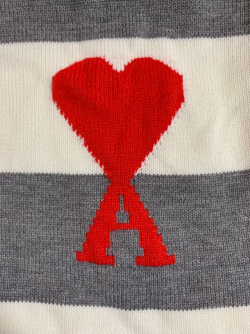 AMI PARIS アミパリス ハート刺繍タートルネックニット