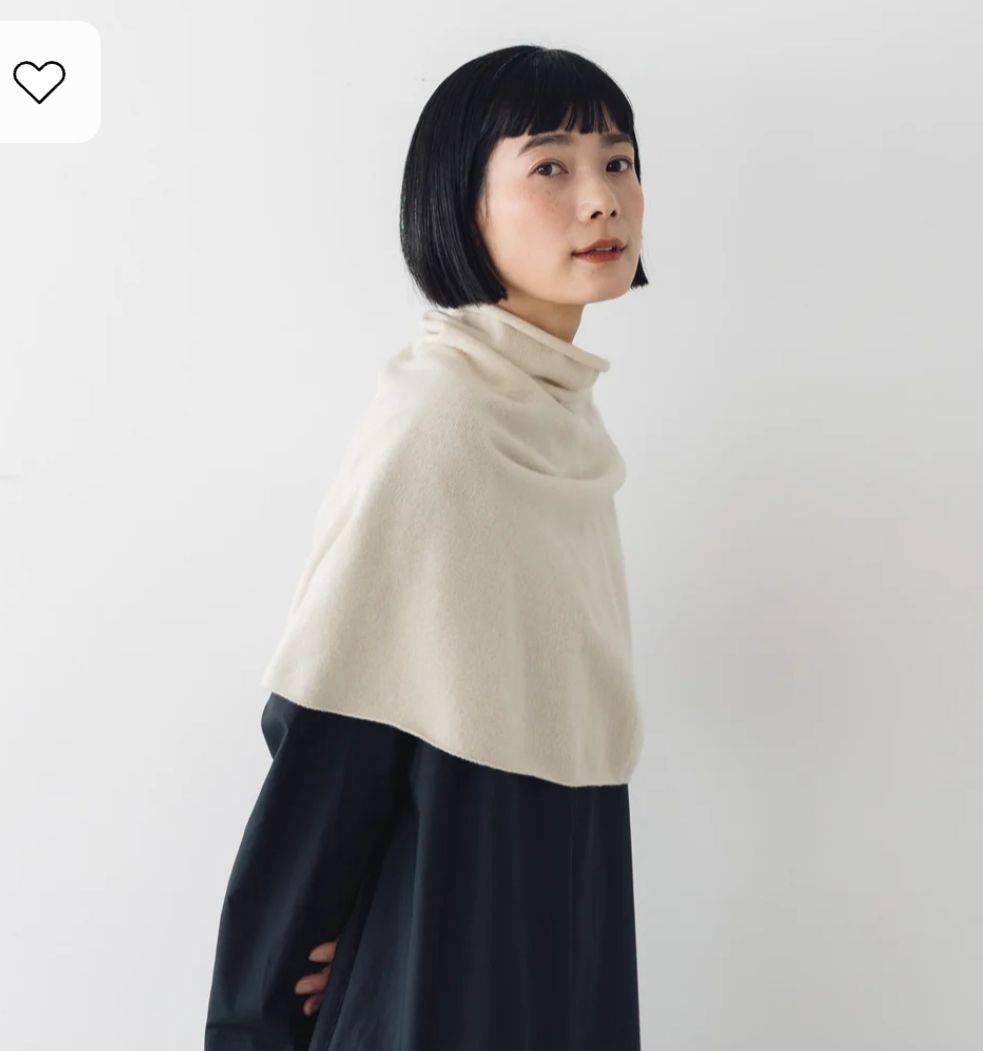 evam eva カシミアスヌード　キナリ