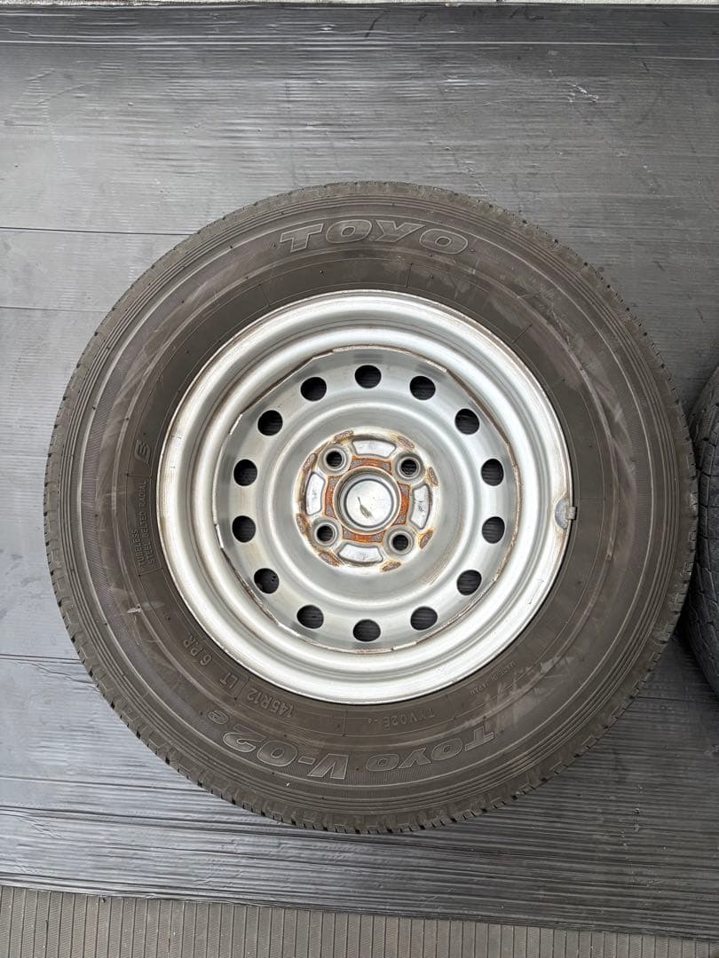軽バン軽トラ ジャンク ミニキャブTOYO 145R12 6PR ２本送料込み⛰️