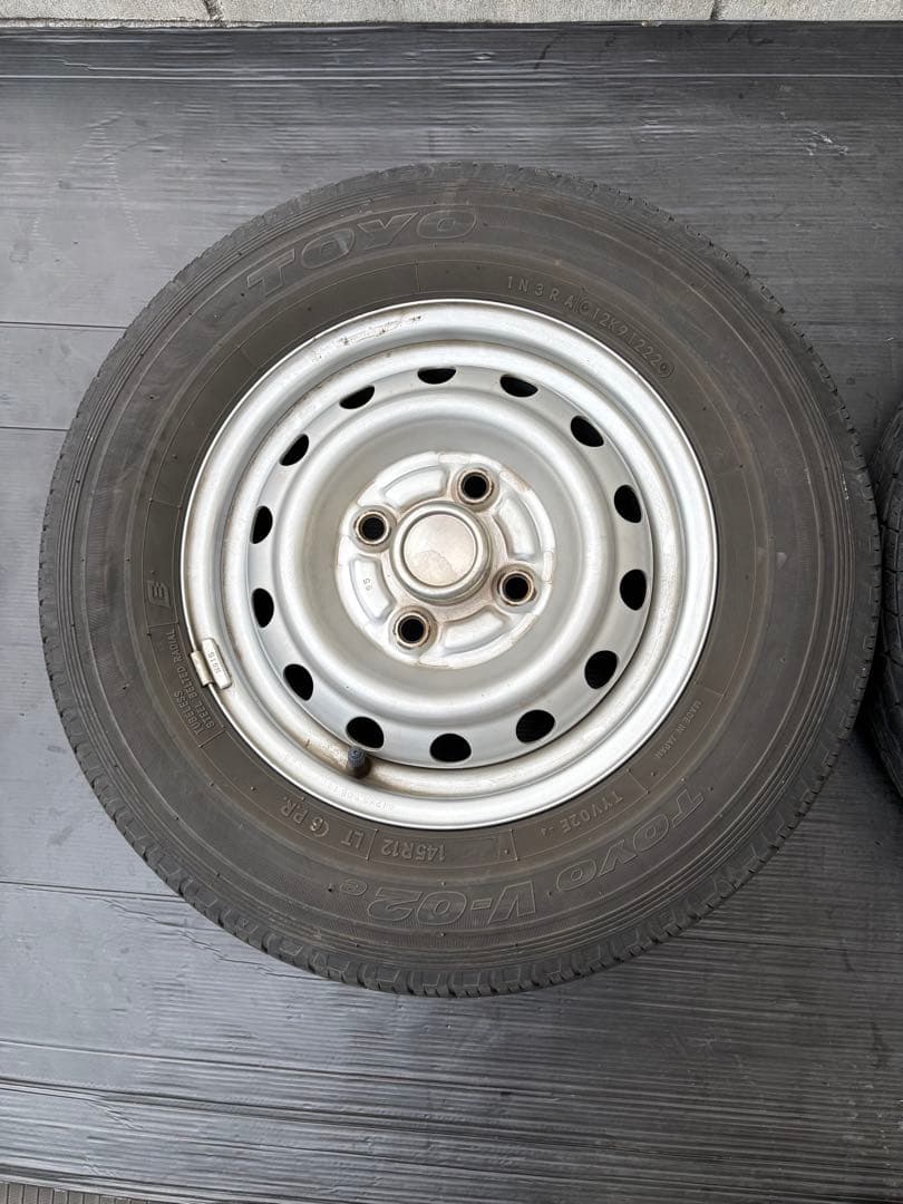 軽バン軽トラ ジャンク ミニキャブTOYO 145R12 6PR ２本送料込み⛰️