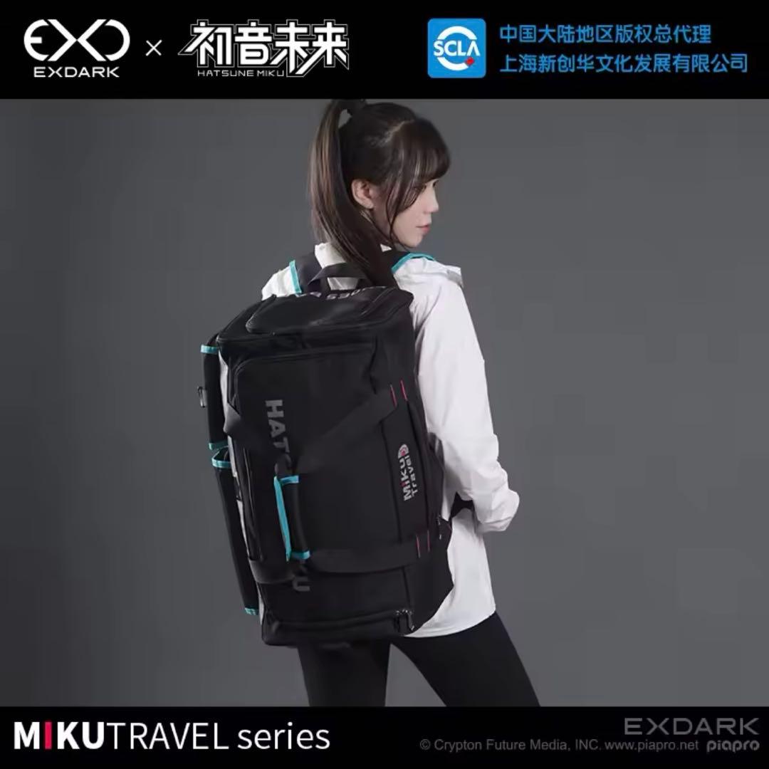 新品 初音ミク モチーフ ボストンバッグ 大容量 リュック＆ショルダー