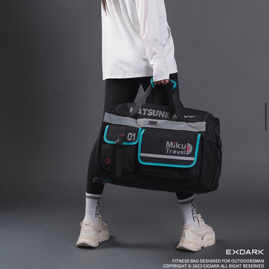 新品 初音ミク モチーフ ボストンバッグ 大容量 リュック＆ショルダー