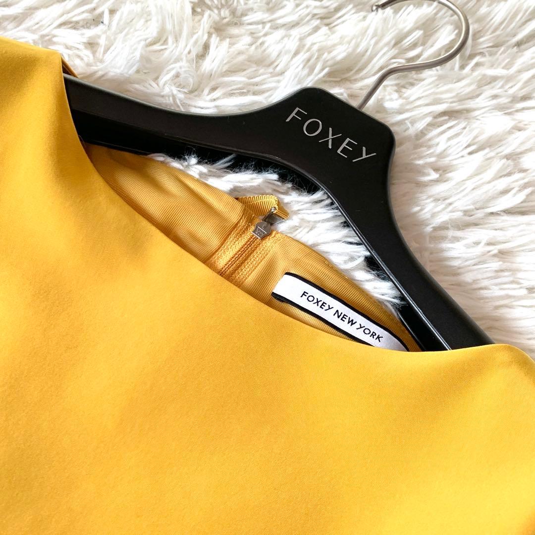 極美品✨希少カラー フォクシー タイムレス ドレス ワンピース フレア ギャザ