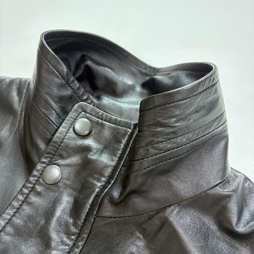 【極美品】BALMAIN PARIS ラムレザー ジャケット M ブラック