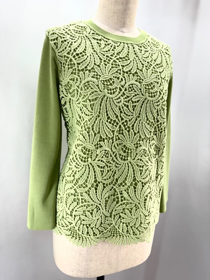 新品カタログ掲載ピノーレPINORE・ニット9ケミカルレース¥53.900